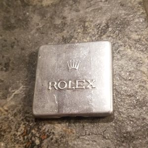 Rolex parts tin with price tag (NO WATCH)